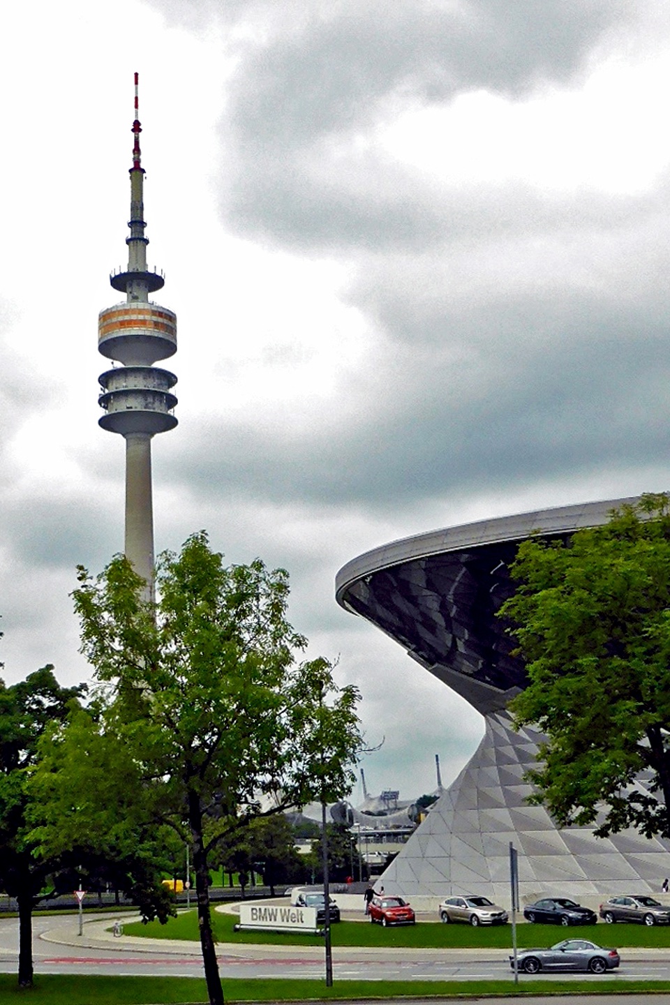 BMW World and Olympic Tower, Munich
