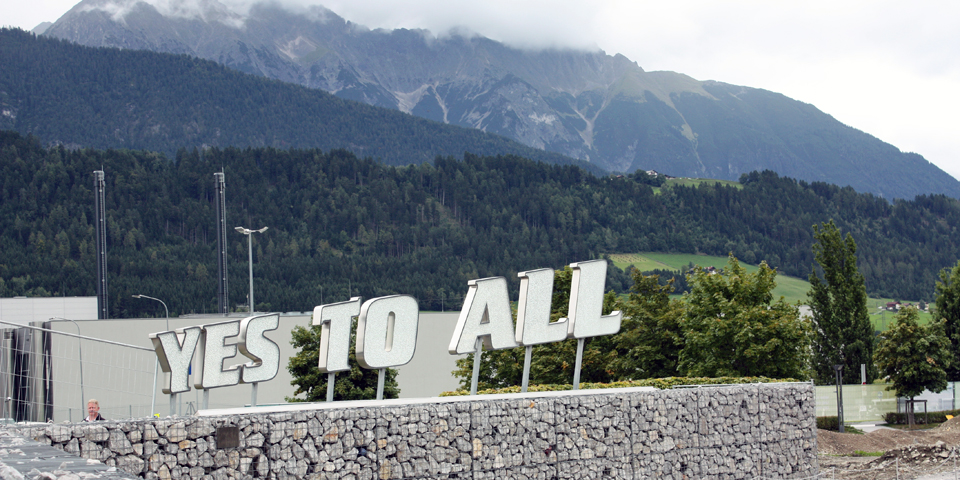 Yes to All in crystal, Swarovski Crystal Worlds, Wattens, Austria