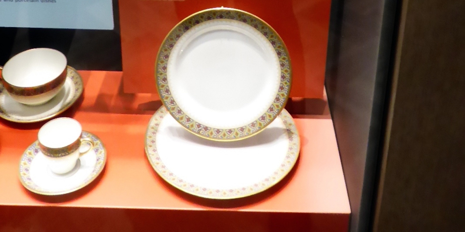 dinnerware for Queen Eiizabeth 2’s visit, Château Frontenac, Quebec City