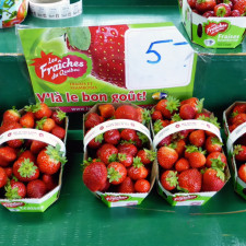 strawberries, Quebec City Public Market