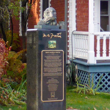 artist Marc-Aurèle Fortin monument, rue Saint-Jean-Baptiste, Baie Saint-Paul, Charlevoix, Quebec, Canada