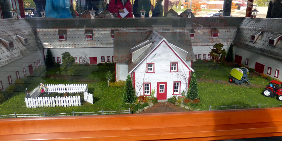 original farm model, La Ferme, Charlevoix, Quebec, Canada