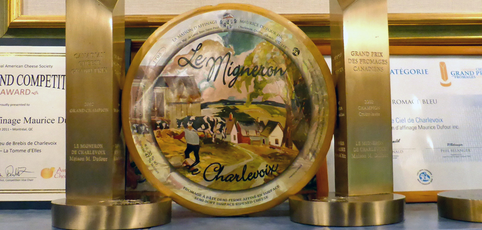 Le Migneron cheese, Maison Mayrice Dufour, Baie-Saint-Paul, Charlevoix, Wuebec, Canada