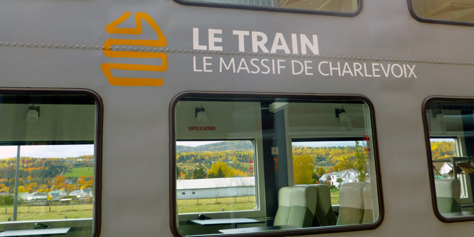 Train of Le Massif, Charlevoix, Quebec, Canada