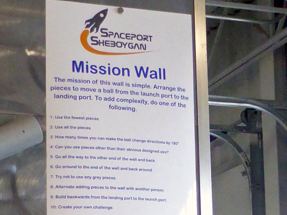 Mission Wall, Spaceport Sheboygan, Sheboygan, Wisconsin