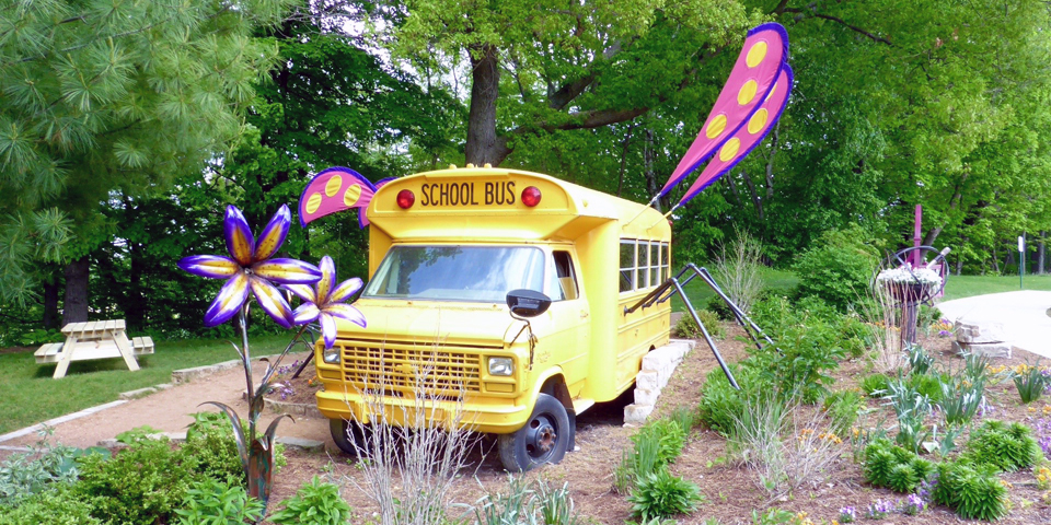 The Magic School Bus, Bookworm Gardens, Sheboygan, Wisconsin