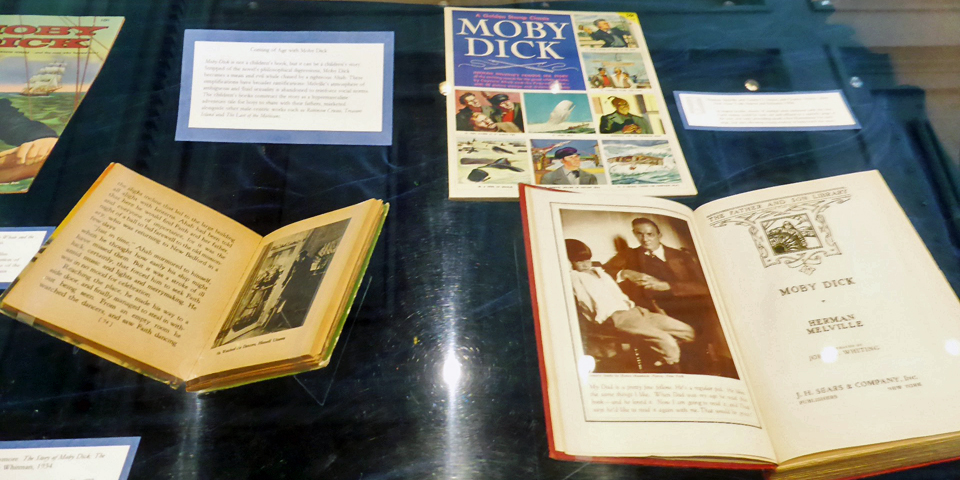 Moby Dick display, Rauner Library, Dartmouth College, Dartmouth, New Hampshire