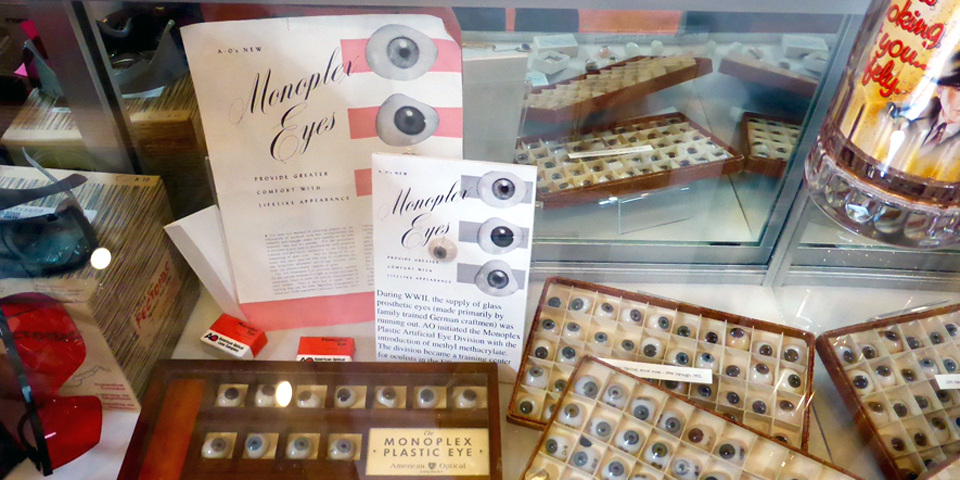 Monoplex Artificial Eyes, American Optical Museum, Southbridge, Massachusetts