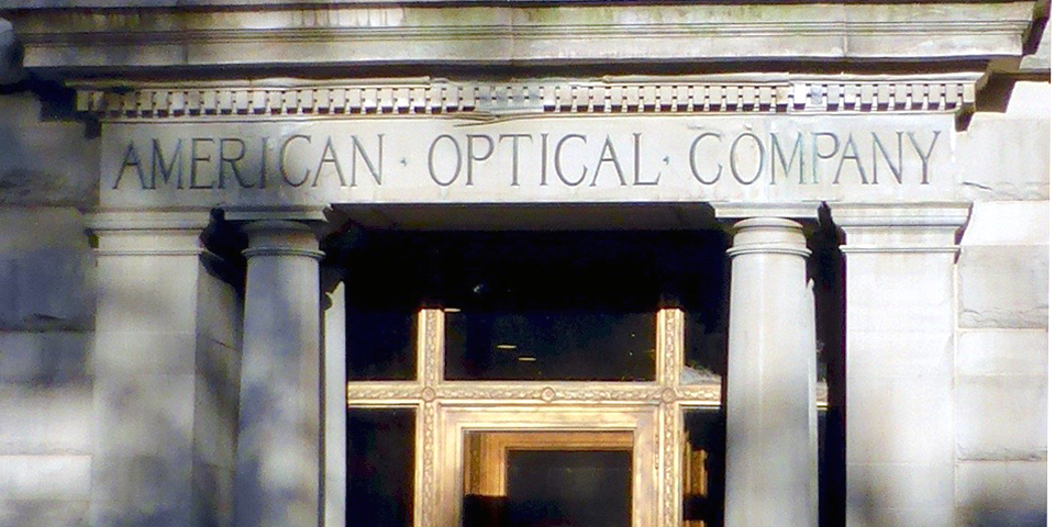 main doorway, American Optical Company, Southbridge, Massachusetts