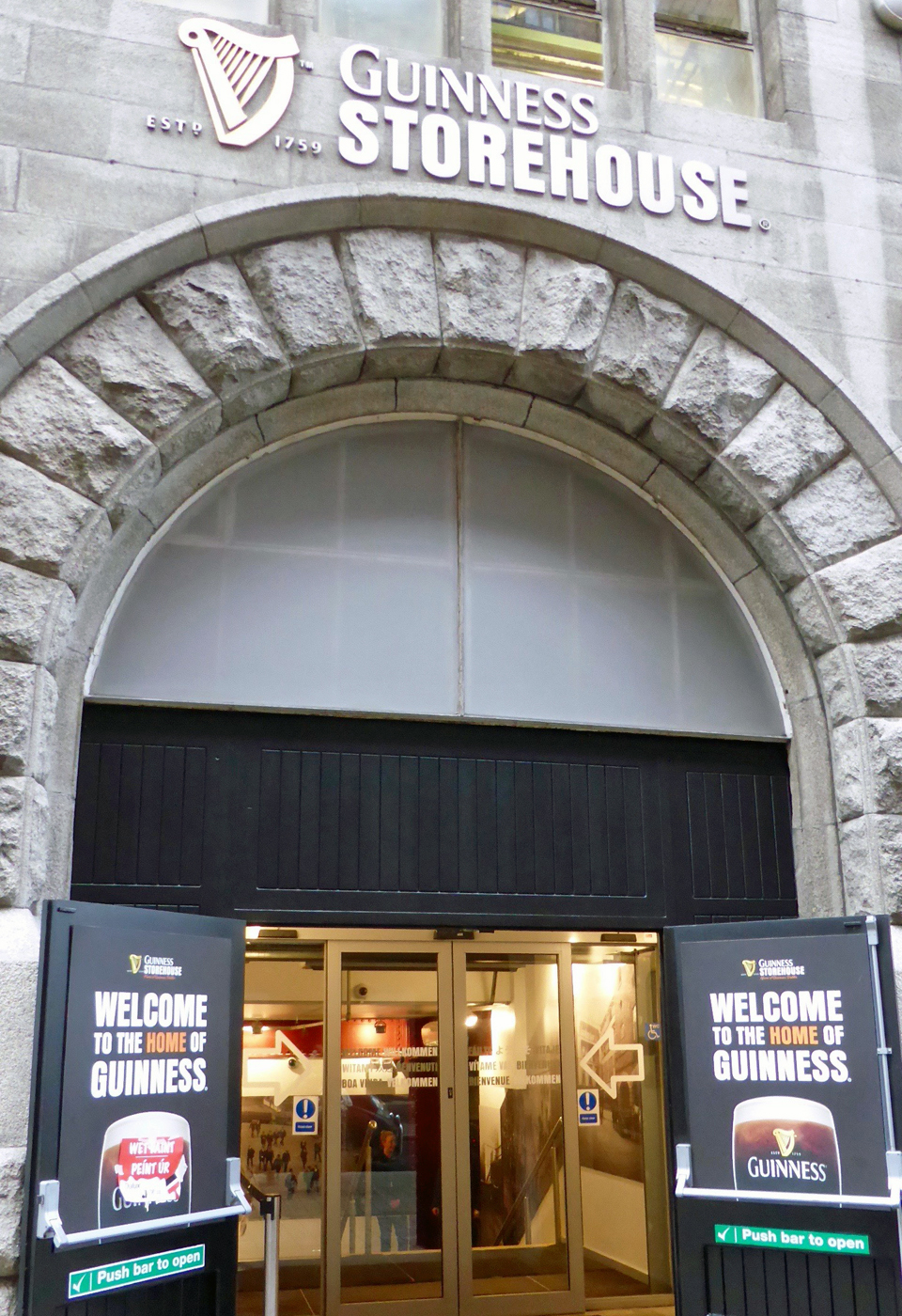 entrance to Guinness Storehouse, Dublin