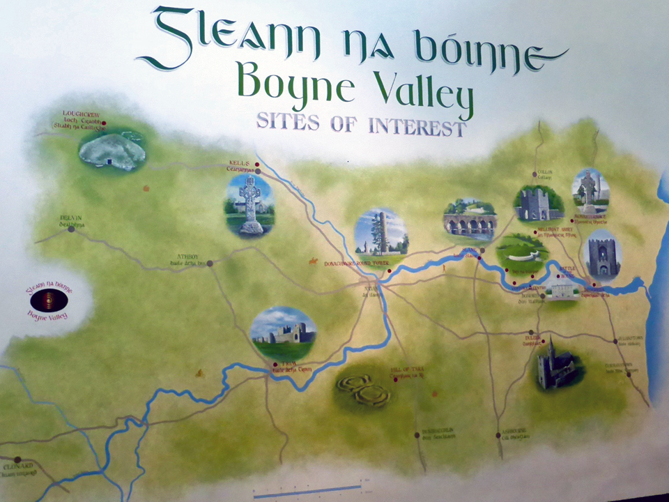 Boyne Valley sites of interest, County Meath, Ireland 