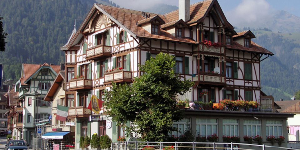 The mountain village of Frutigen was our base for exploring Switzerland.