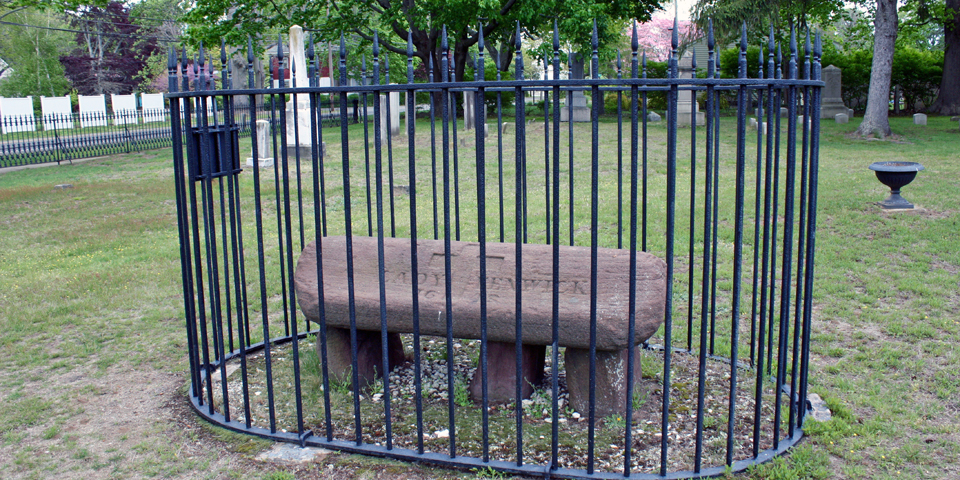 Lady Fenwick's grave, Old Saybrook, CT