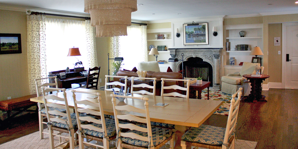 dining and living room of Tall Tales, .Saybrook Point Inn & Spa, Old Saybrook, Connecticut