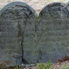 Thomas Buckingham marker, Cypress cemetery, Old Saybrook, Connecticut