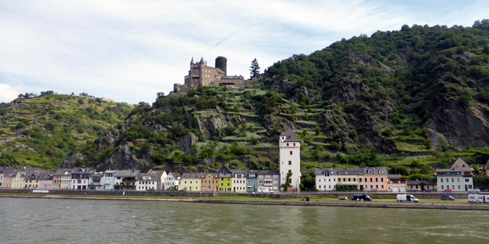 village and castle, Viking River Cruise along the Rhine