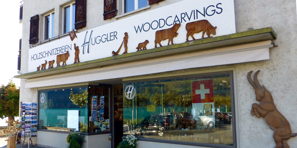 Huggler wood carving shop, Brienz