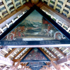 paintings in Chapel Bridge, Lucerne, Switzerland