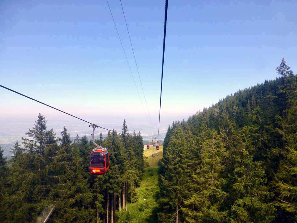 cable car ride from Mt. Pilatus