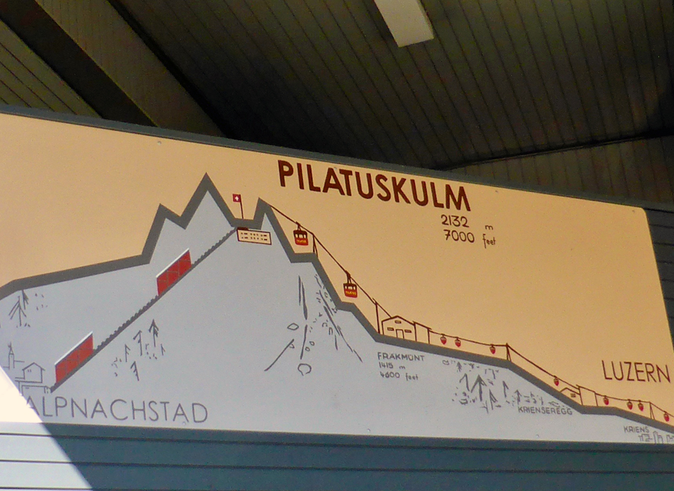 round trip to Mount Pilatus , Lucerne, Switzerland