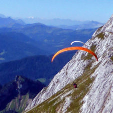 paragliders, Mt. Pilatus, Switzerland