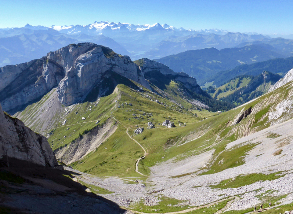 view from the summit of Mt. Pilatus