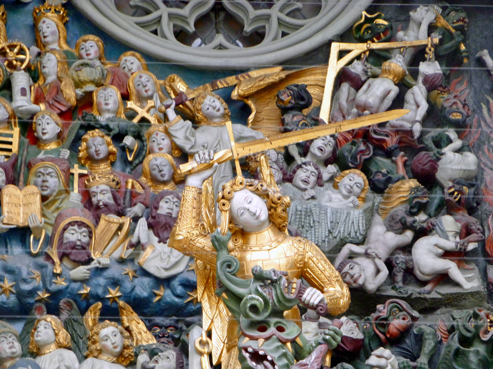 detail of entrance, Bern Cathedral, Bern, Switzerland