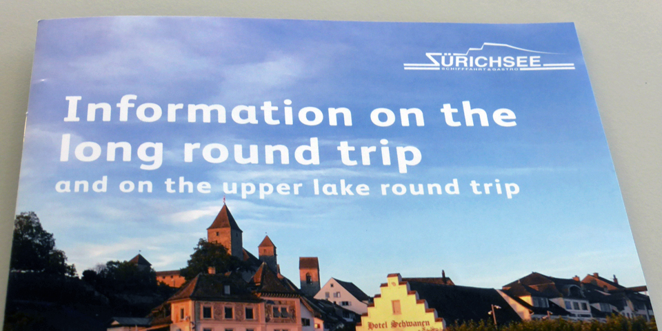 4 hour Lake Zurich round trip tour brochure
