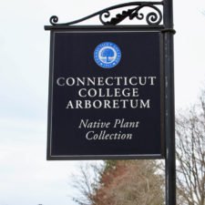 Connecticut College Arboretun sign, New London, Connecticut