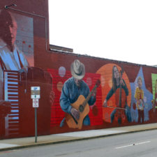 mural of musicians, New London, Connecticut