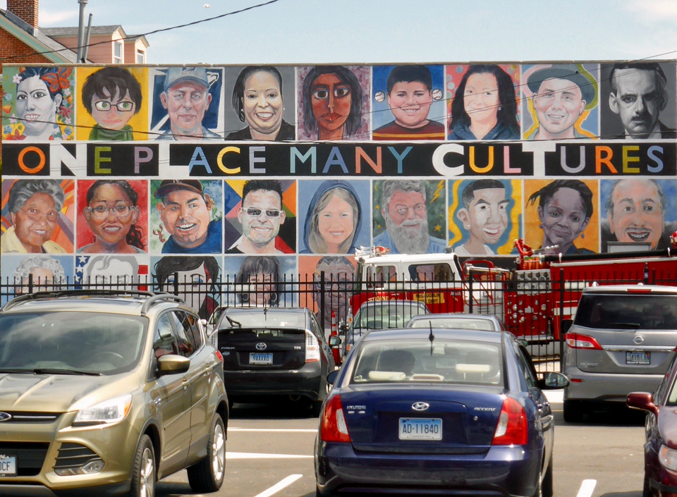 diversity mural, New London, Connecticut