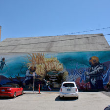 scuba mural, New London, Connecticut