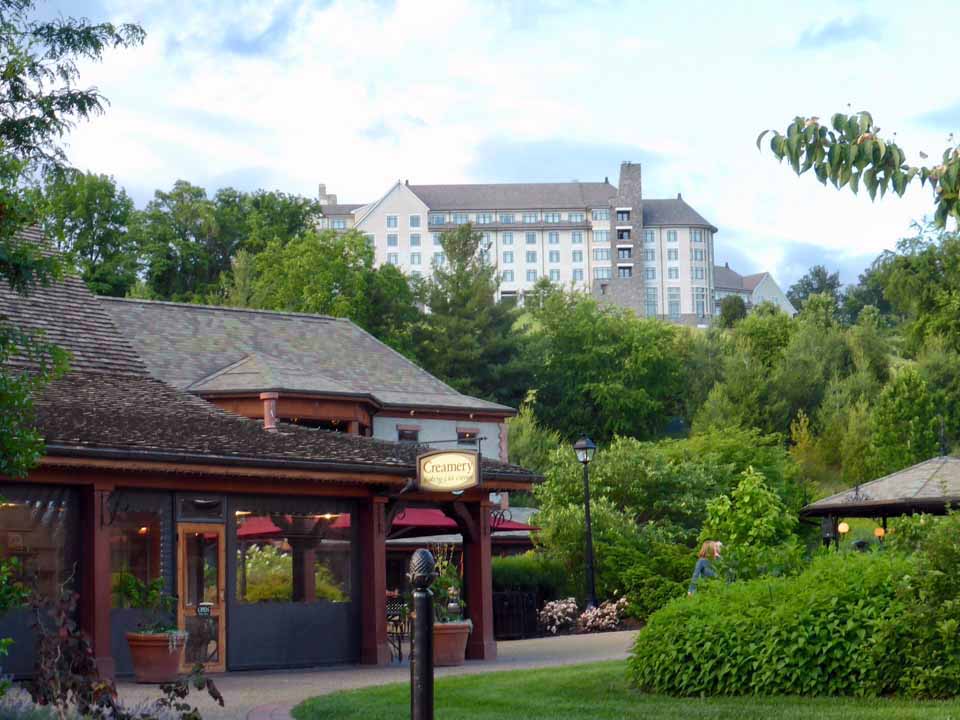 The Creamery at Antler Hill Village (foreground), The Inn at Biltmore (background), Asheville, North Carolina 