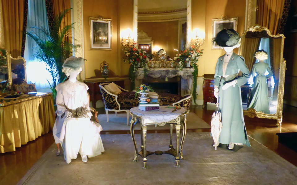 House of Mirth costumes on display at Biltmore House