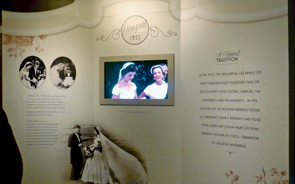 Kennedy wedding display at Biltmore