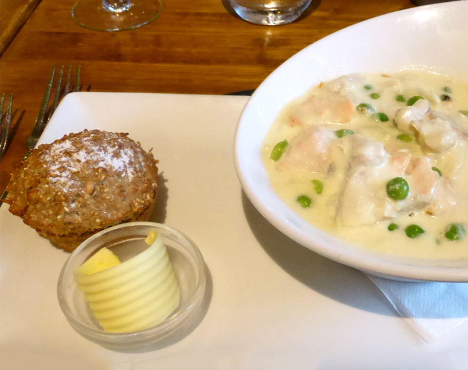 seafood chowder, a meal in itself, Ballygally Castle, Northern Ireland