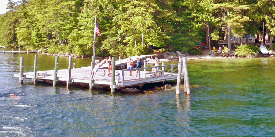mail boat dive, Lake Winnipesaukee, NH