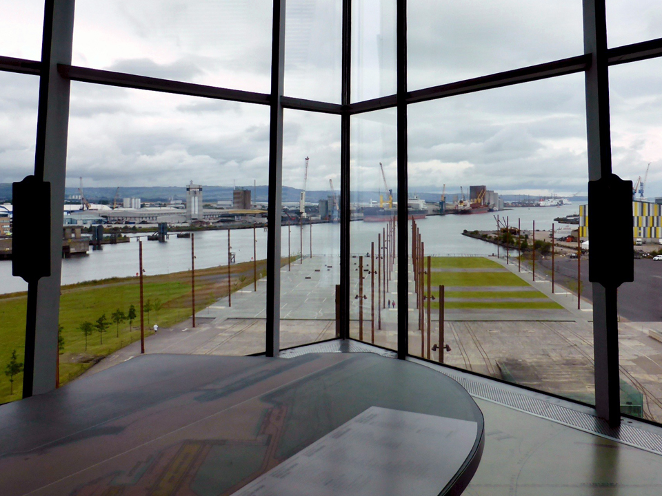 shipyard, seen from Titanic Belfast