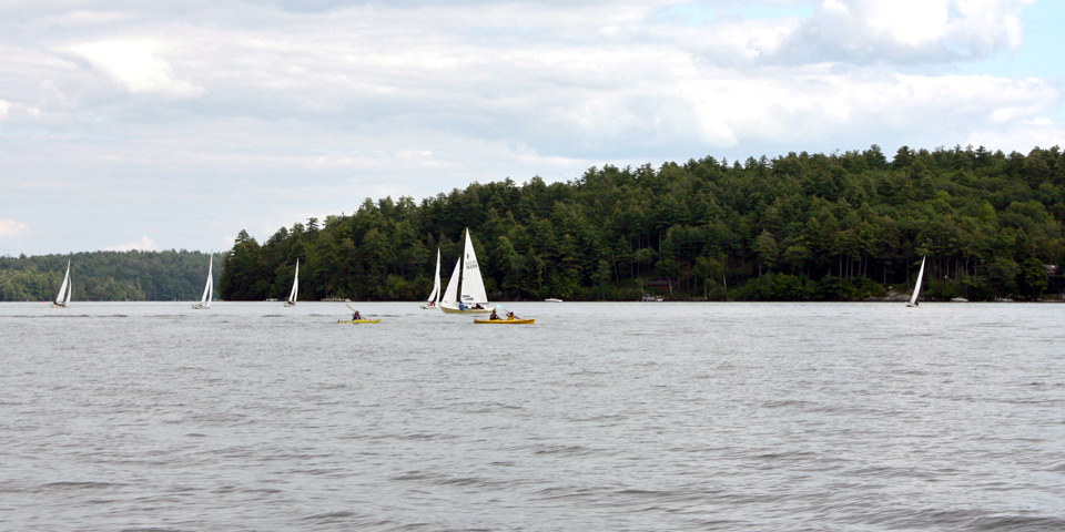 boats on Squam Lake, Holderness, NH