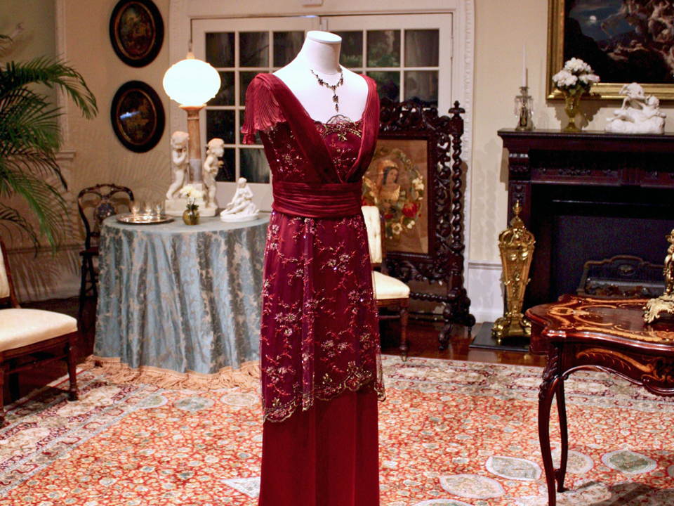 Lady Mary's red dress, Lightner Museum, St. Augustine, FL