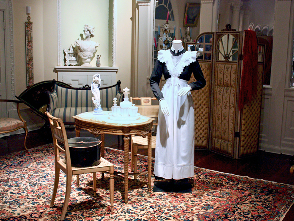 Lady's maid uniform, Lightner Museum, St. Augustine, Florida