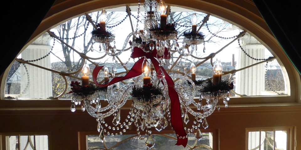 chandelier, Linden Place, Bristol, Rhode Island