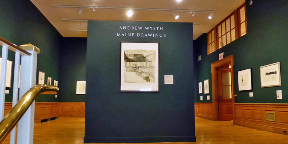Andrew Wyeth exhibit, Farnsworth Museum, Rockland, Maine
