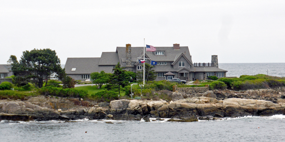 President George H. W. Bush's summer home at the Bush compound, Kennebunkport, Maine