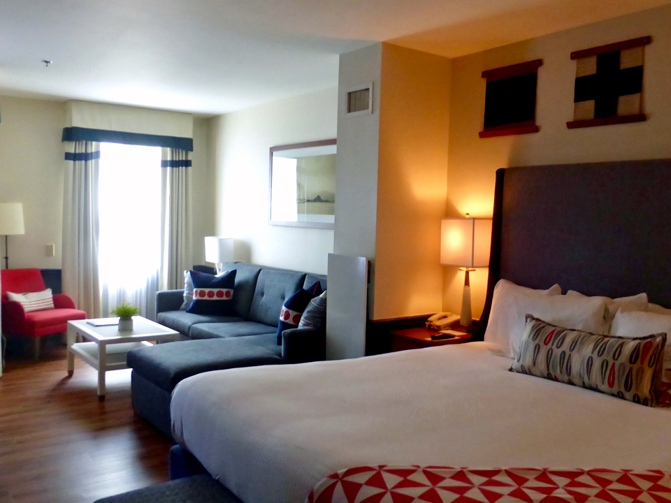 guest room, Portland Harbor Hotel, Portland, Maine