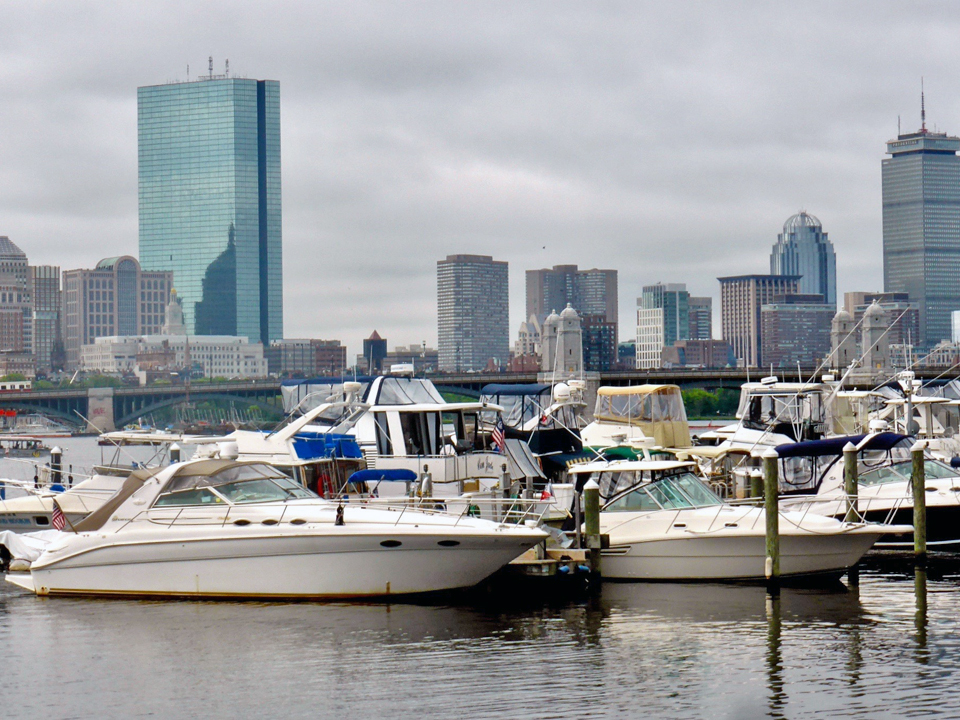 Boston skyline view from Royal Sonesta Boston, Massachusetts