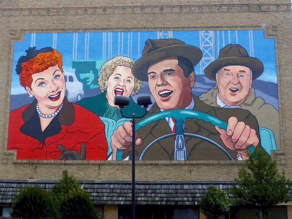 I Love Lucy mural, Jamestown, New York