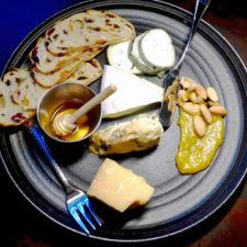 New England Cheese Plate with local honey, apricot jam and spiced nuts, Forge & Vine, Groton Inn, Groton, Massachusetts
