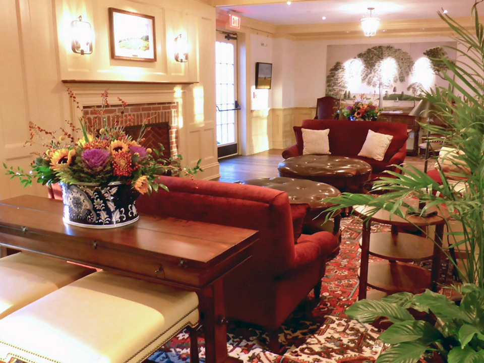 lobby area of the Groton Inn, Groton, Massachusetts