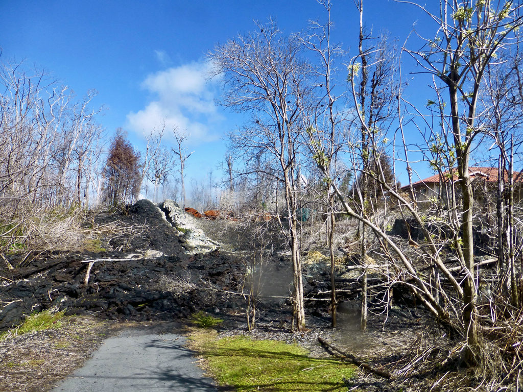 Leilani Estates, Hilo, Hawaii after Mount Kilauea eruption